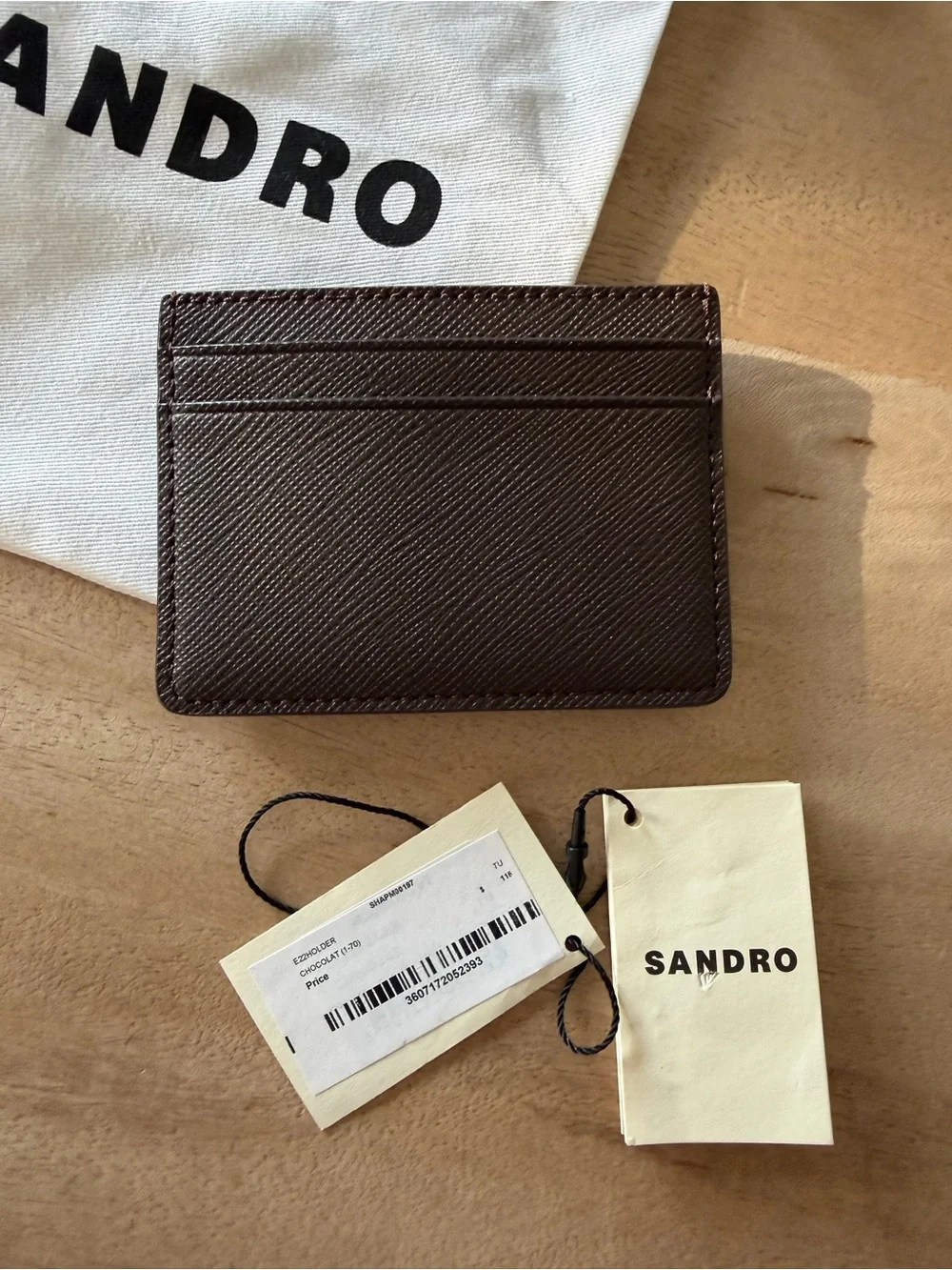 Sandro Chocolate Card Holder